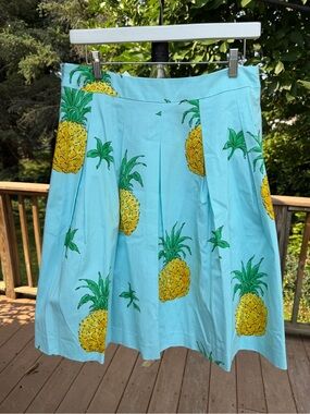 RSVP by Talbots pineapple pleated skirt (10P, NWT)